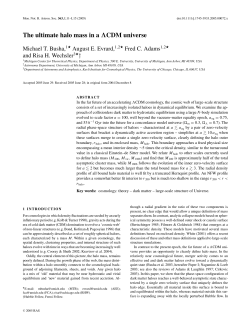 The ultimate halo mass in a &Lambda;CDM universe