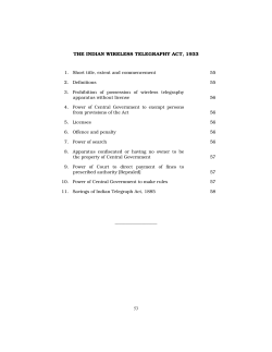 Indian Wireless Telegraphy Act, 1933