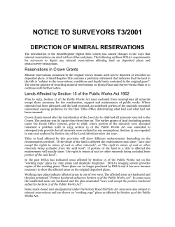 T3/2001 Depiction of mineral reservations