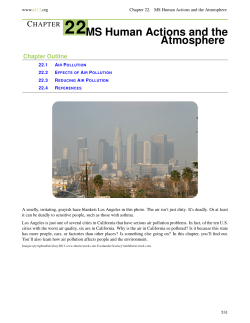 Human Actions and Earth`s Atmosphere