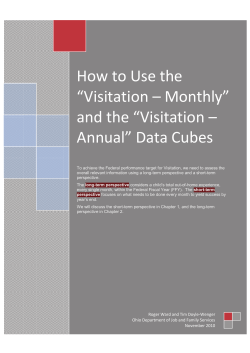 How to Use the Visitation - Month and Visitation - Annual