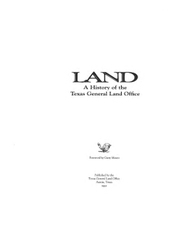 A History of the Texas General Land Office