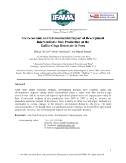 Socioeconomic and Environmental Impact of Development