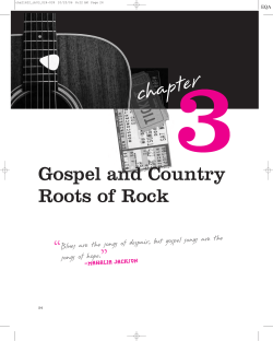 Gospel and Country Roots of Rock