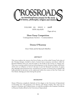 Enver Pasha and the Basmachi Rebellion