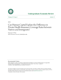 Can Human Capital Explain the Difference in Private Health