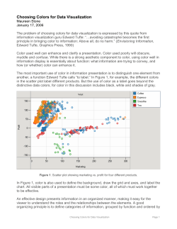 Choosing Colors for Data Visualization