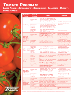 tomato program - Growth Products
