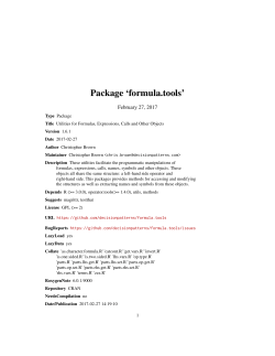 Package `formula.tools`
