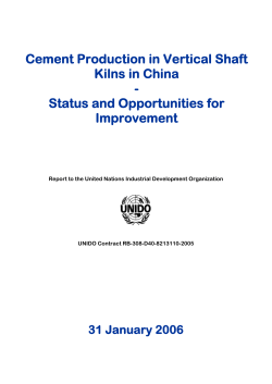 Cement Production in Vertical Shaft Kilns in China