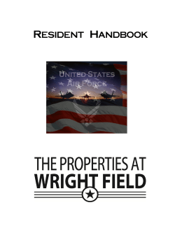 Resident Handbook - The Properties at Wright Field