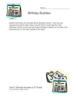 Birthday Buddies