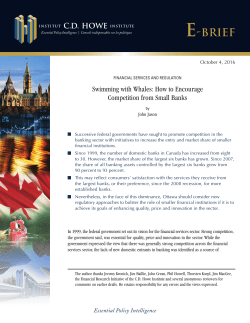 e-Brief - CD Howe Institute