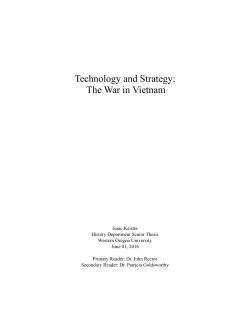 Technology and Strategy: The War in Vietnam
