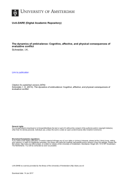 Ambivalence in action - Research Explorer