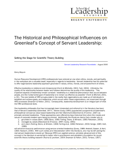 The Historical and Philosophical Influences on