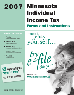 2007 M1 Individual Income Tax Instructions