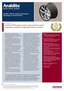 Araldite&reg; RTM system used to help produce carbon