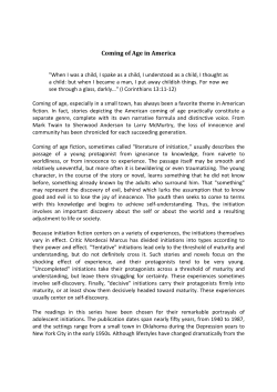 Coming of Age in America - Oklahoma Humanities Council