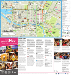 Inner Melbourne transport and precinct map