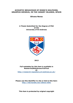 SilvanaNevesPhDThesis - St Andrews Research Repository