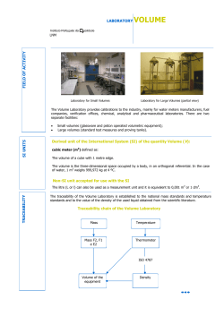 (SI) of the quantity Volume