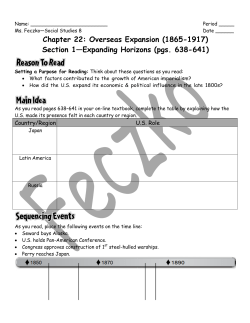 Chapter 22: Overseas Expansion (1865