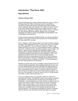 Introduction: "Pop Since 1949"