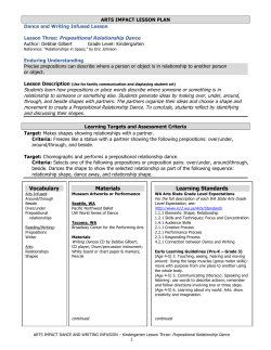 3 Prepositional Relationship Dance 9-11-13 AO