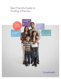 Best Friend`s Guide to Finding a Practice