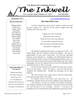 Read the December 2011 Newsletter
