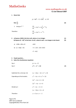 solutions - MathsGeeks