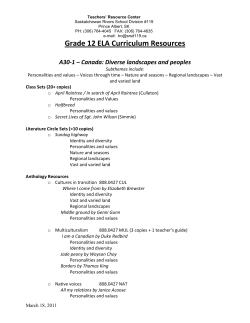 Grade 12 ELA Evergreen Curriculum Resources