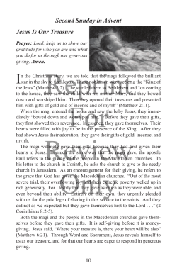 Advent Devotional Sample
