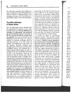The political philosophy of Thomas Hobbes