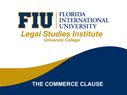 the commerce clause
