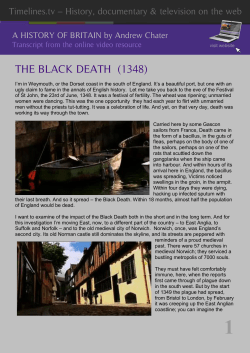 the black death (1348)