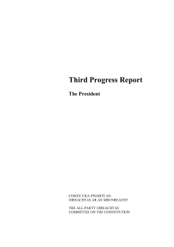 Third Progress Report - Constitutional Convention