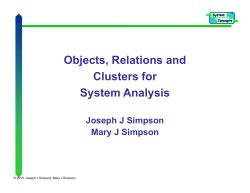 Clusters - Systems Concepts