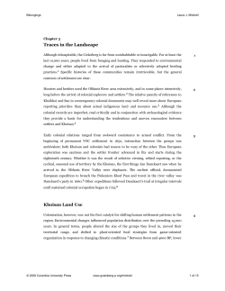 3. Traces in the Landscape - Gutenberg