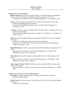 List of Works - Patricia Julien