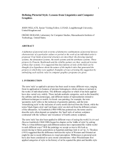 Defining Pictorial Style