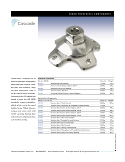 TIMEDPROSTHETICCOMPON ENTS TiMed offers a complete line