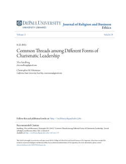 Common Threads among Different Forms of Charismatic Leadership