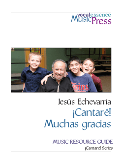 &iexcl;Cantar&eacute;! Muchas gracias