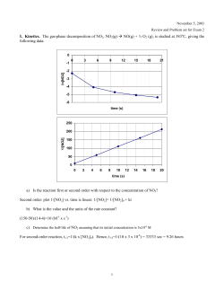 Problem Set for Exam 2