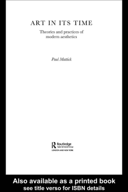 Art in its Time: Theories and Practices of Modern
