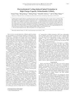 Electrochemical Cycling-Induced Spinel Formation in High