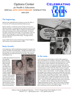 newsletter - Options Center