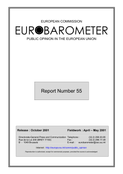 Eurobarometer 55 - Report - European Commission